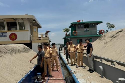 Hải Phòng: Tạm giữ hơn 3.500m3 cát 'lậu' liên quan vụ bắt bạc trên sông Bạch Đằng
