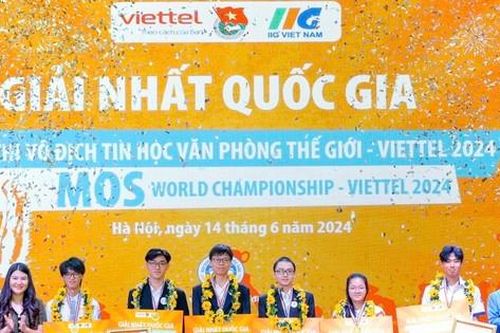 Lộ diện 6 thí sinh Việt Nam sang Mỹ tranh tài Tin học văn phòng thế giới