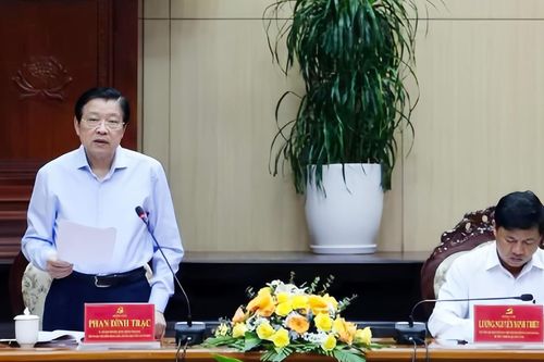 Trưởng Ban Nội chính Trung ương làm việc với Tỉnh ủy Quảng Nam