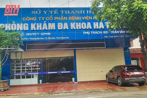 Xử phạt Phòng khám đa khoa Hà Thanh 90 triệu đồng
