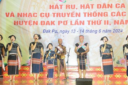 Liên hoan hát ru, hát dân ca và nhạc cụ truyền thống huyện Đak Pơ: Âm vọng suối nguồn