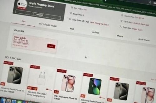 Sau TikTok, Shopee khuyến cáo gỡ bỏ sản phẩm Apple trong các buổi livestream
