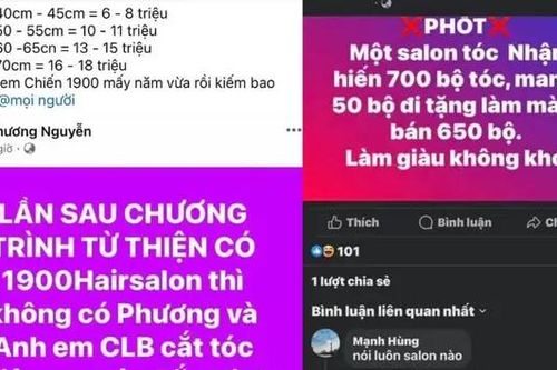 Bị tố ăn chặn tóc từ thiện, chủ salon 1900 kiện người tung tin