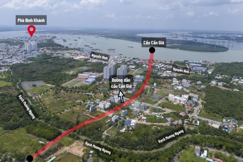 Hiện trạng vị trí cầu Cần Giờ 11.000 tỷ đồng tương lai
