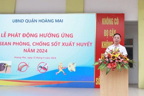 Quận Hoàng Mai hưởng ứng Ngày ASEAN phòng, chống sốt xuất huyết