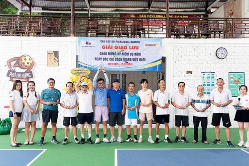 Giải Pickleball chào mừng kỷ niệm 99 năm Ngày Báo chí cách mạng Việt Nam