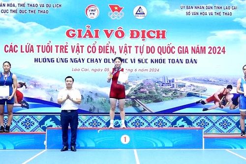 Phú Thọ giành 2 Huy chương Vàng tại Giải Vô địch các lứa tuổi trẻ Vật cổ điển, Vật tự do Quốc gia