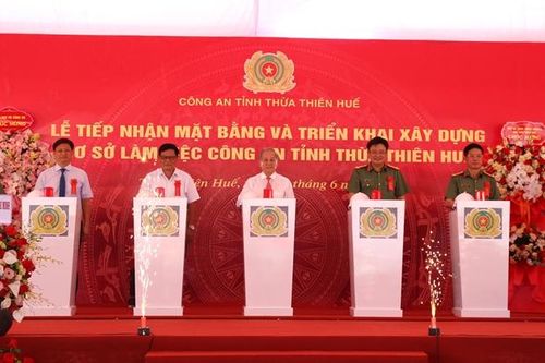 Tiếp nhận mặt bằng và triển khai xây dựng cơ sở làm việc Công an tỉnh