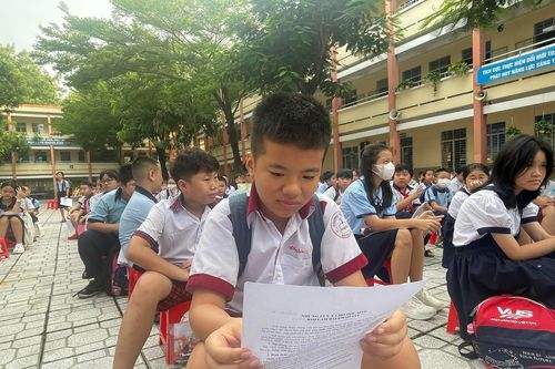 Hơn 4.500 học sinh dự thi khảo sát vào lớp 6 TP.HCM