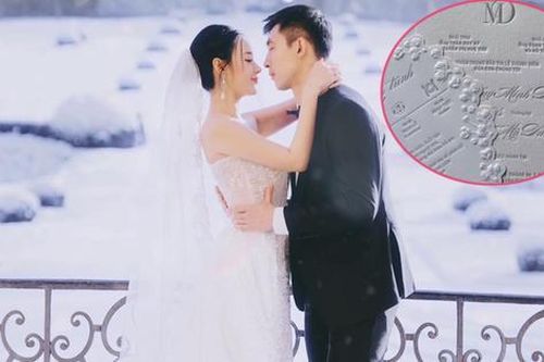 Thiệp cưới của Midu và thiếu gia Minh Đạt có gì đặc biệt?