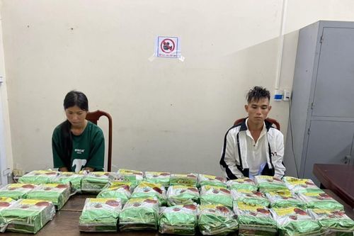 Bắt 2 vợ chồng vận chuyển 30kg ma túy