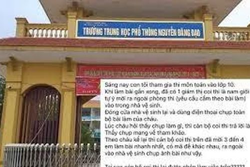 Giám thị vào nhà vệ sinh chụp ảnh bài thi; 63 giáo viên tố bị 'xù' tiền