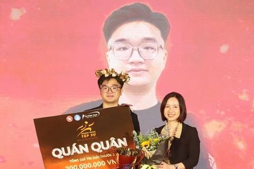 Võ Trần Trung Nhân giành giải Quán quân thi 'Doanh nhân tập sự'