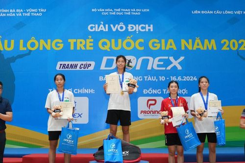 Giải cầu lông trẻ Quốc gia 2024 tìm ra các nhà vô địch