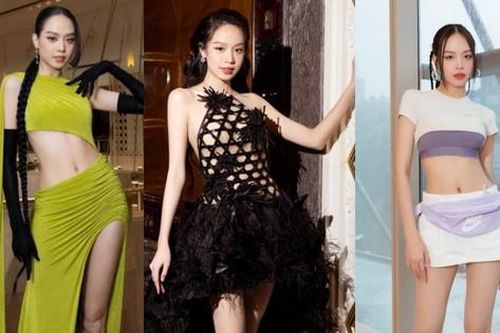 Hoa hậu Thanh Thủy thăng hạng nhan sắc với trang phục khoe eo thon