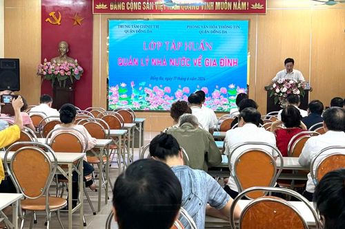Quận Đống Đa: 70 học viên được tập huấn quản lý Nhà nước về gia đình