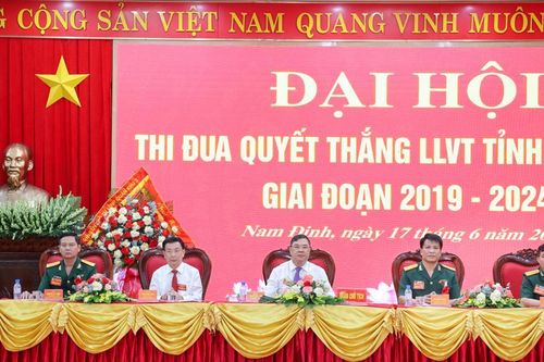 Sôi nổi đại hội thi đua quyết thắng lực lượng vũ trang tỉnh Nam Định