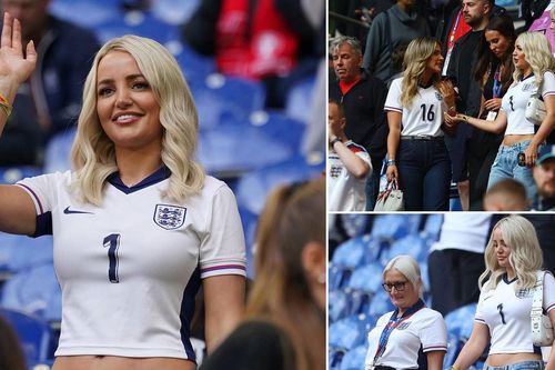 Dàn WAGs tuyển Anh 'đại náo' khán đài EURO, bà xã Pickford gây chú ý nhất