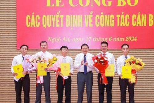 Bổ nhiệm Phó Giám đốc Sở và 2 Phó Chánh Thanh tra tỉnh