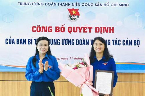 Công bố quyết định Ban Bí thư Trung ương Đoàn về công tác cán bộ