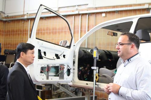 Bí thư Tỉnh ủy Thái Thanh Quý khảo sát cơ sở đào tạo nghề tại thành phố Erfurt, CHLB Đức