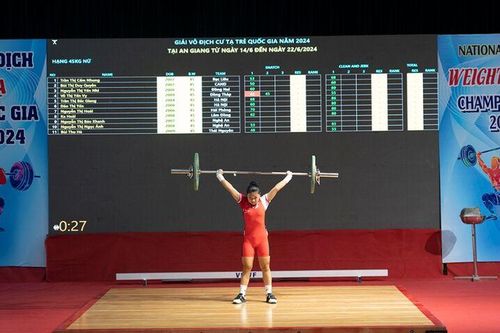 Khai mạc Giải Vô địch cử tạ trẻ quốc gia năm 2024