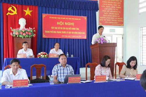 Đại biểu HĐND tỉnh tiếp xúc cử tri TP. Nha Trang