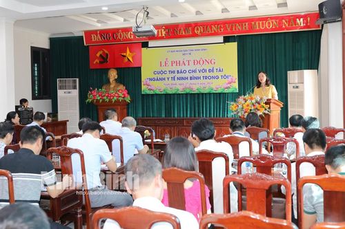 Phát động Cuộc thi Báo chí với đề tài 'Ngành Y tế Ninh Bình trong tôi'