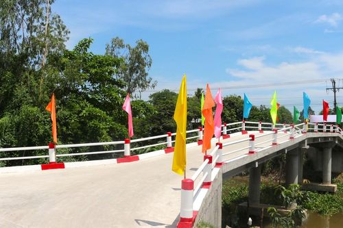 Chùa Lộc Dã (Q.8) tổ chức khánh thành cầu Hiệp An tại tỉnh An Giang