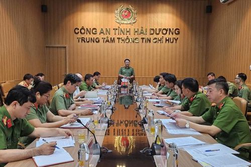 Chuẩn bị Lễ ra mắt lực lượng tham gia bảo vệ ANTT ở cơ sở tại Hải Dương