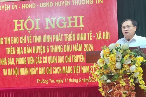 Huyện Thường Tín: tổng thu ngân sách 6 tháng đầu năm 2024 đạt 868.000 triệu đồng