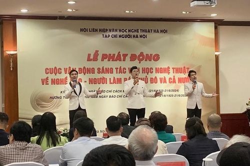 Vận động sáng tác văn học nghệ thuật về nghề báo