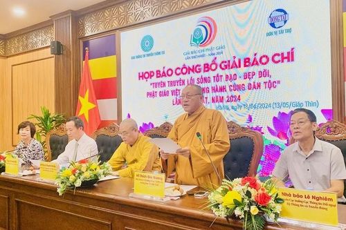 Lần đầu tiên tổ chức giải báo chí tôn vinh người làm báo trong lĩnh vực truyền thông Phật giáo