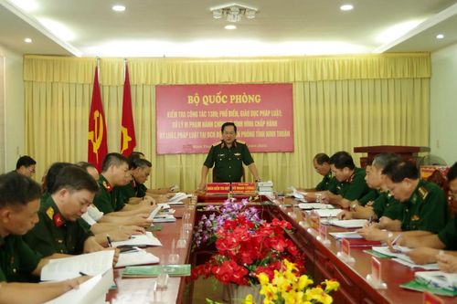Thượng tướng Võ Minh Lương kiểm tra công tác 1389 tại BĐBP Ninh Thuận