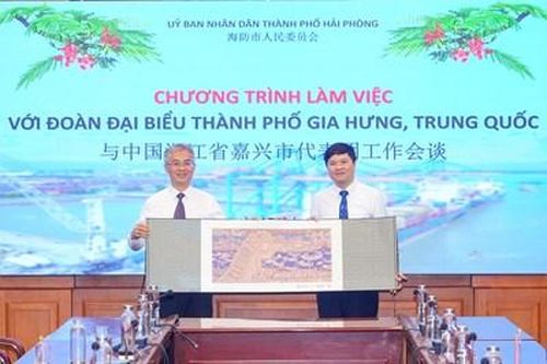 TP Hải Phòng và TP Gia Hưng (Trung Quốc) tăng cường quan hệ hợp tác