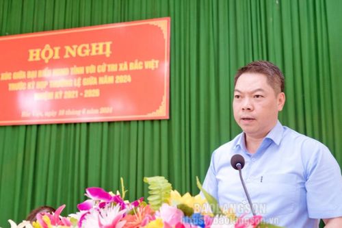 Tổ đại biểu số 6 HĐND tỉnh tiếp xúc cử tri xã Bắc Việt, huyện Văn Lãng