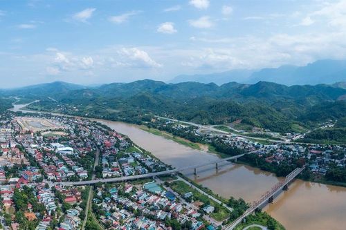 Trung tâm huyện lỵ Bảo Thắng nhìn từ trên cao