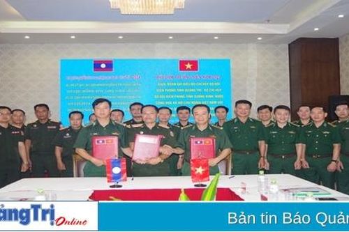 Hội đàm thường niên giữa Bộ Chỉ huy Bộ đội Biên phòng hai tỉnh Quảng Trị, Quảng Bình với Bộ CHQS tỉnh Savannakhet