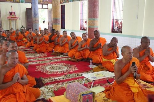 Kiên Giang: Truyền giới cho 21 giới tử Tỳ-kheo theo nghi thức biệt truyền Nam tông Khmer