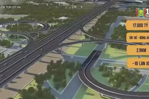 Tiến độ xây cầu Tứ Liên nối nội đô sang Đông Anh