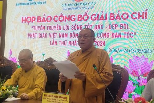 Phát động Giải Báo chí toàn quốc viết về Phật giáo 'Tuyên truyền lối sống tốt đạo – đẹp đời'