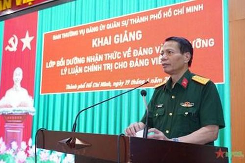 Bộ tư lệnh TP Hồ Chí Minh khai giảng lớp bồi dưỡng nhận thức về Đảng