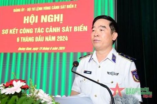 Bộ tư lệnh Vùng Cảnh sát biển 2 sơ kết công tác Cảnh sát biển 6 tháng đầu năm 2024