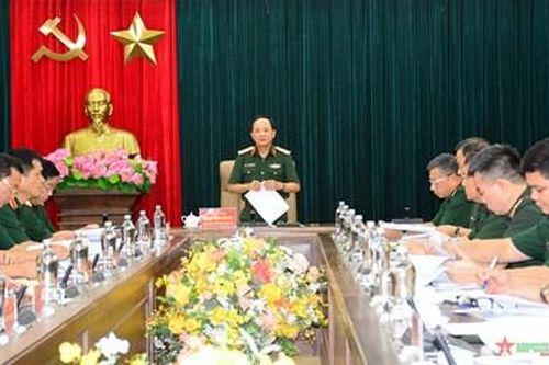 Thượng tướng Trịnh Văn Quyết chủ trì Hội nghị Ban Chủ nhiệm Tổng cục Chính trị: Thảo luận, cho ý kiến vào dự thảo Kết luận của Quân ủy Trung ương