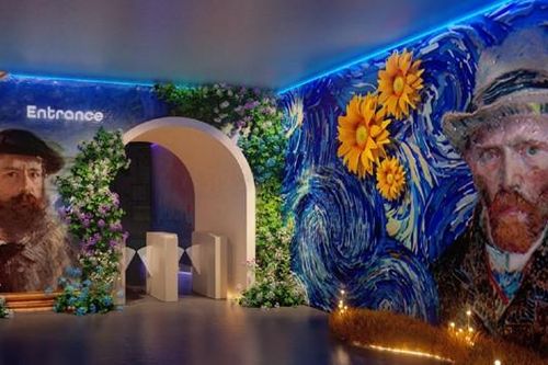 Triển lãm nghệ thuật tương tác đa giác quan của danh họa Van Gogh, Monet