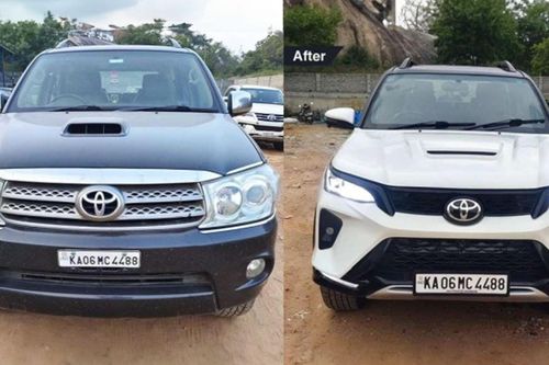 Toyota Fortuner 13 năm tuổi độ thành xe đời mới bị cảnh sát tịch thu