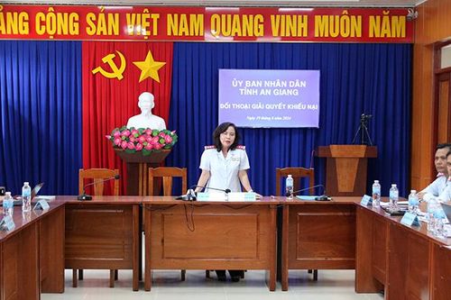 Đối thoại giải quyết khiếu nại đối với các công dân TP. Long Xuyên
