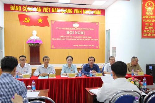 Đại biểu HĐND tỉnh Khánh Hòa và HĐND TP. Nha Trang: Tiếp xúc cử tri các phường Tân Lập, Phước Tiến, Phước Tân (TP. Nha Trang)