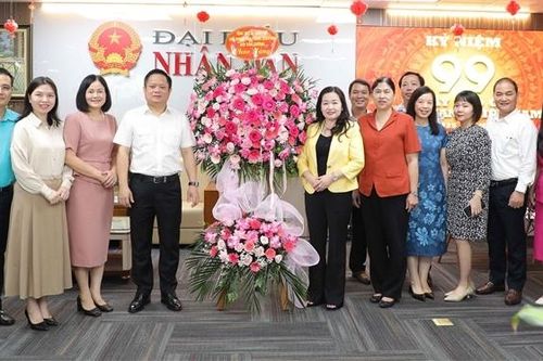 Đảng ủy - Lãnh đạo Văn phòng Quốc hội thăm, chúc mừng Báo Đại biểu Nhân dân