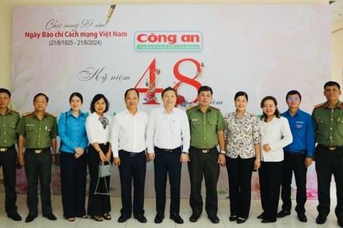 Các đồng chí lãnh đạo, cơ quan, đơn vị đến thăm, chúc mừng Báo Công an TPHCM